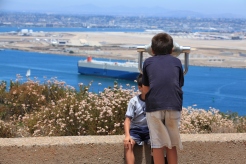 Ship watching, Cabrillo National Monument, San Diego, California