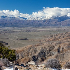 Coachella Valley with the San Andreas fault from Keys View